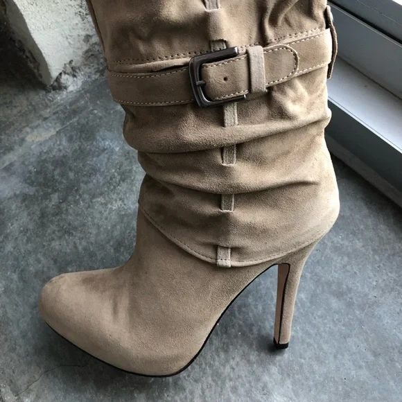 NEW Creative Recreation - Knee-High Taupe Boots - Picture 2 of 7